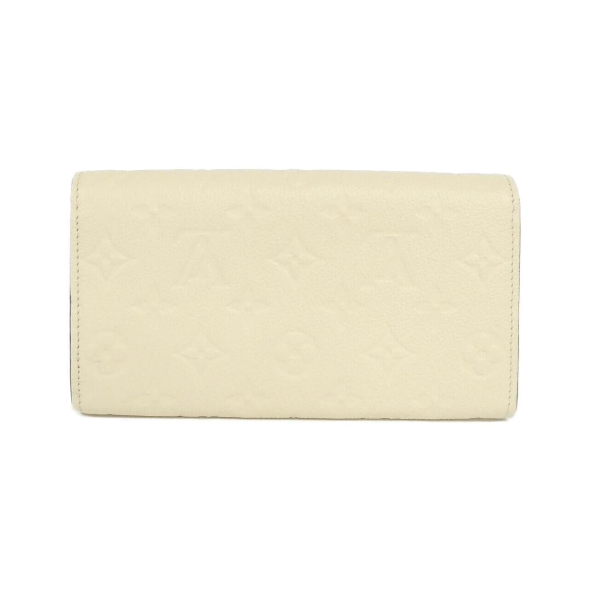Louis Vuitton Beige Leather Long Wallet