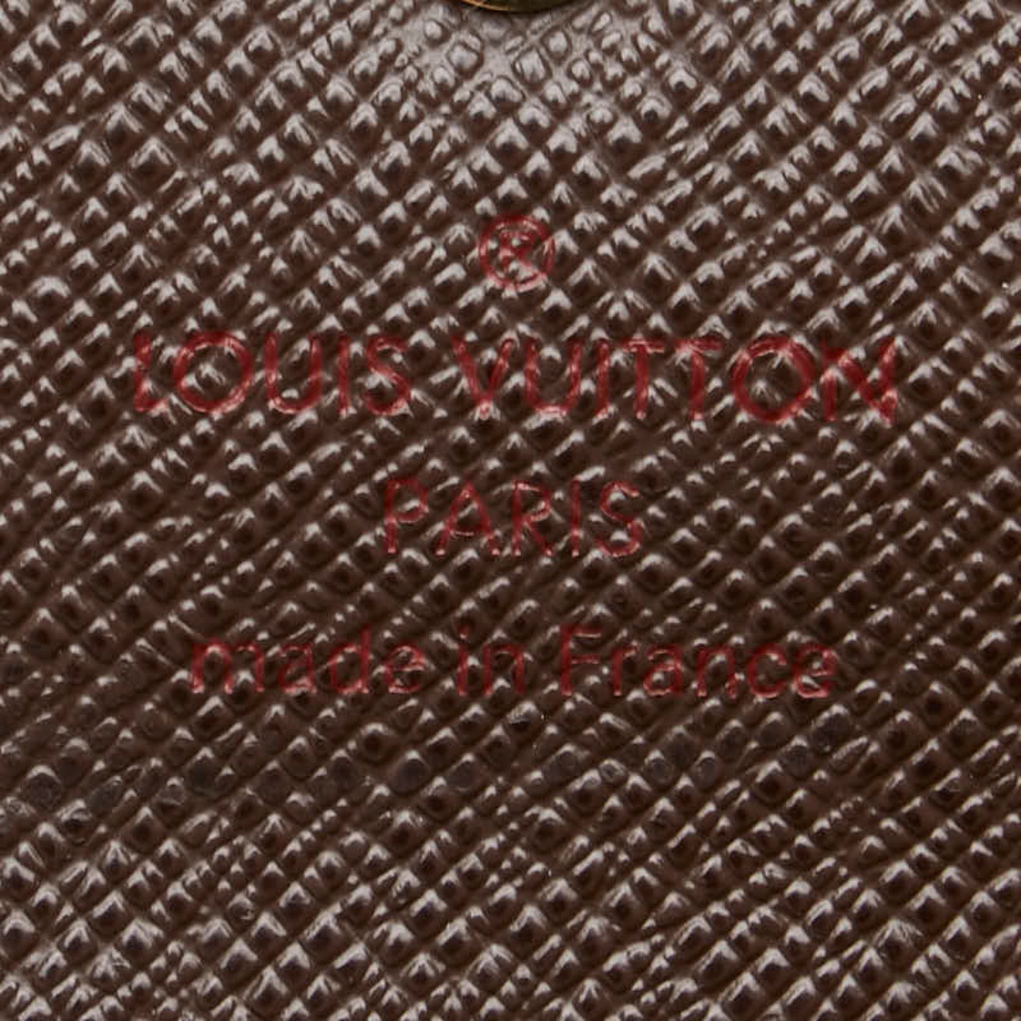 Louis Vuitton Damier Brown Damier Canvas Leather