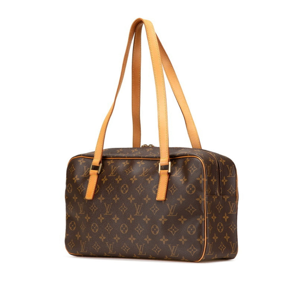 Louis Vuitton Brown Pvc Leather Handbag Shoulder Bag