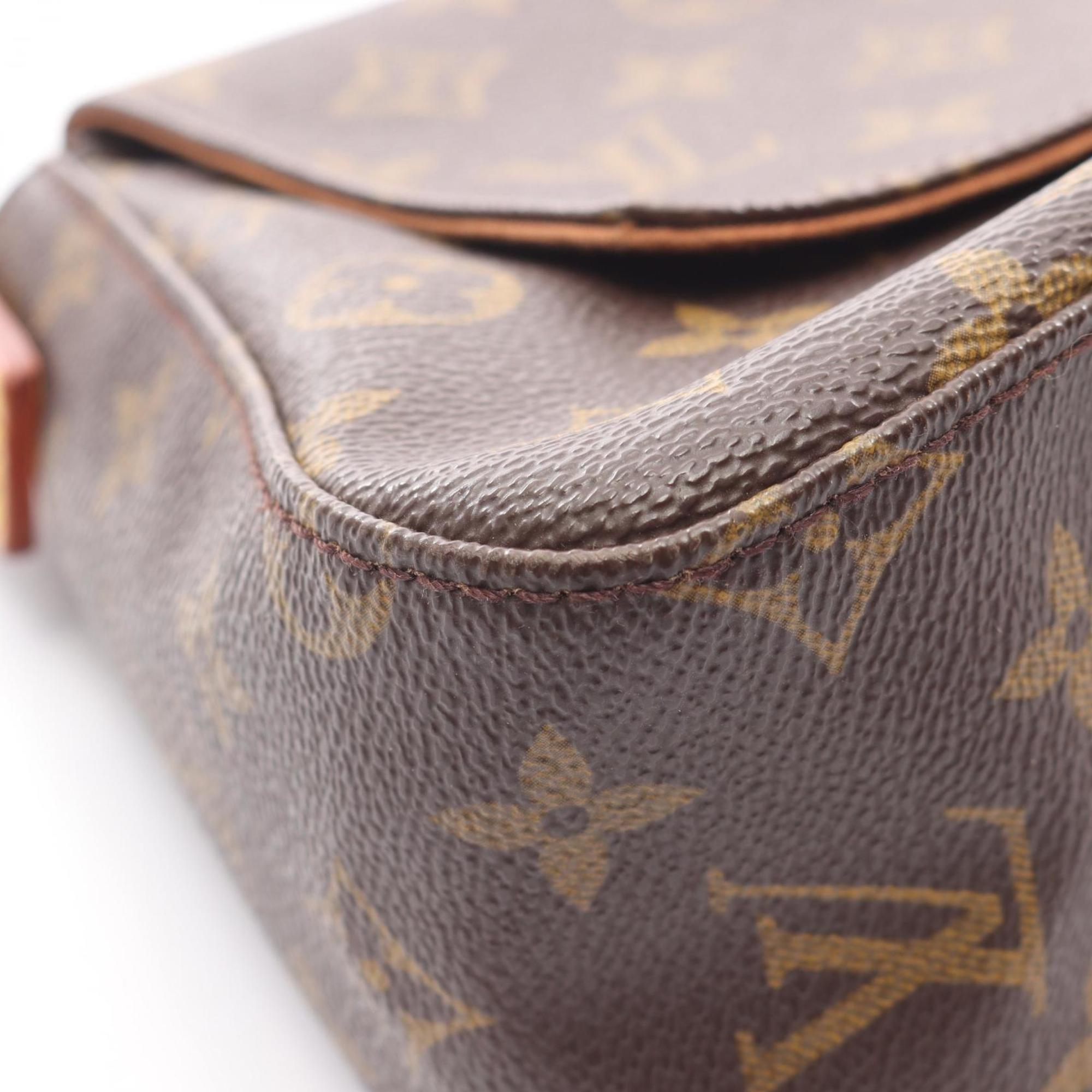 Louis Vuitton Brown Coated Canvas Pvc Monogram Leather Handbag