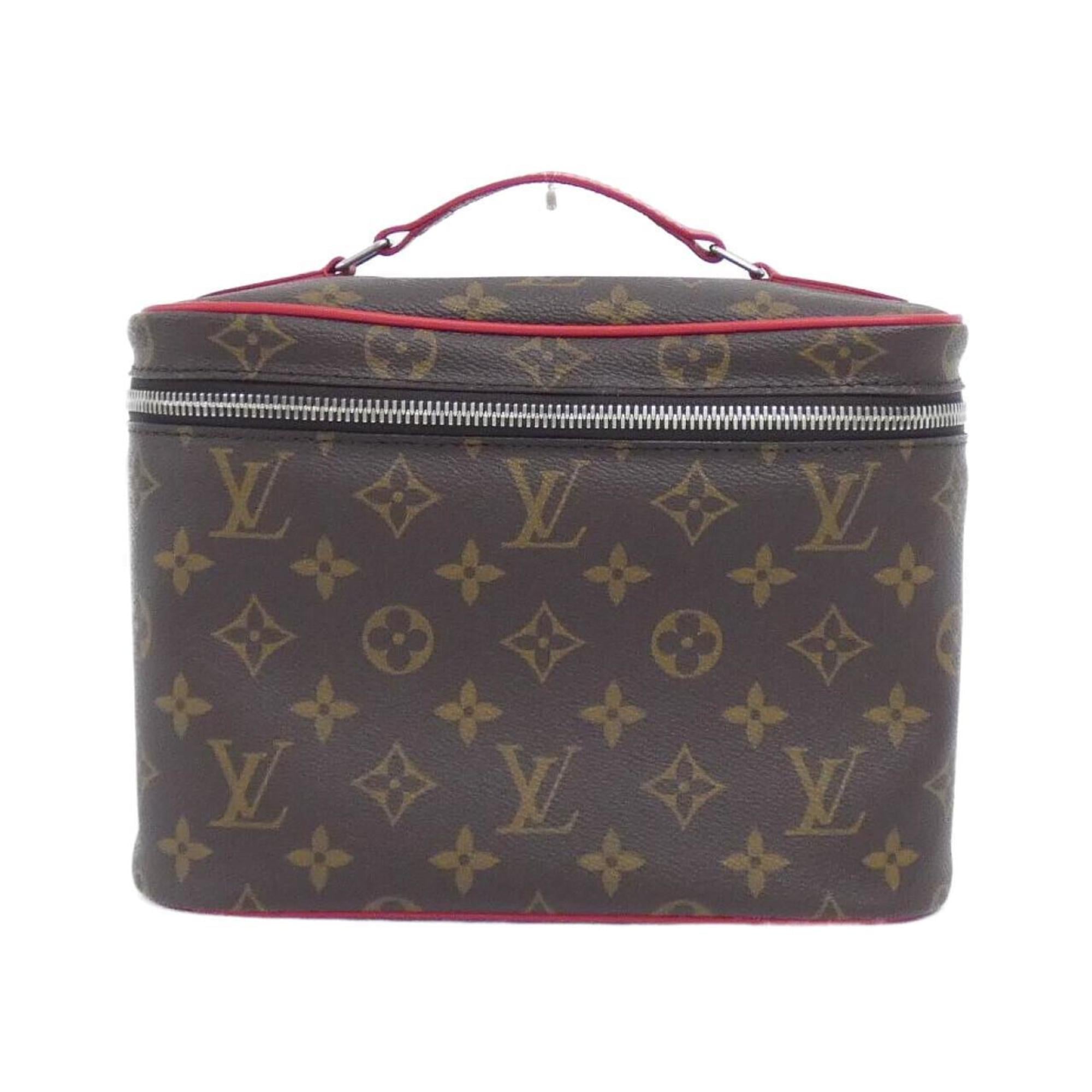 Louis Vuitton Marron Monogram Red Color Coated Canvas Handbag