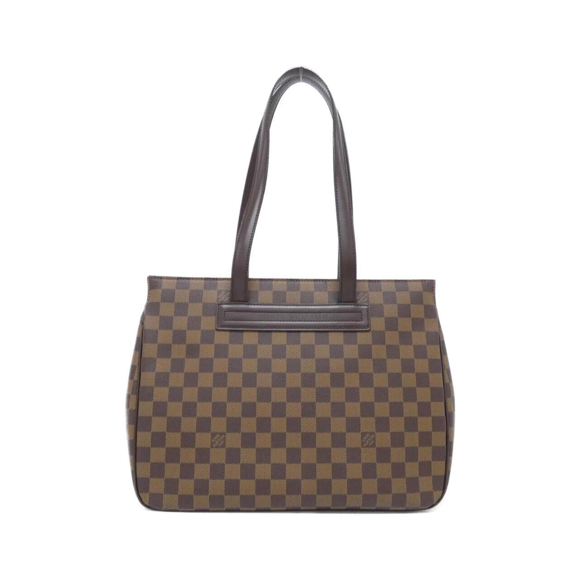 Louis Vuitton Brown Coated Canvas Handbag