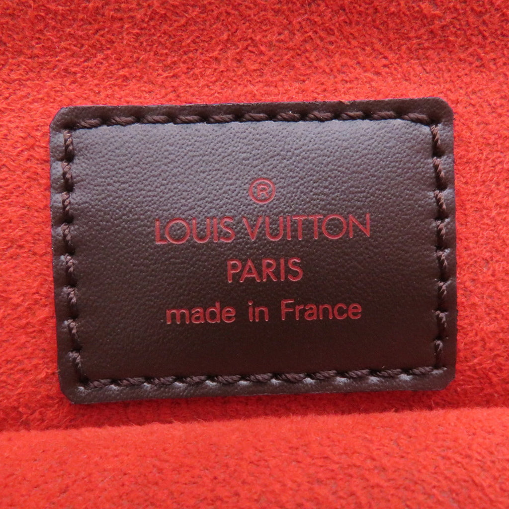 Louis Vuitton Damier Damier Canvas Ebene Red Color Shoulder Bag Tote Bag