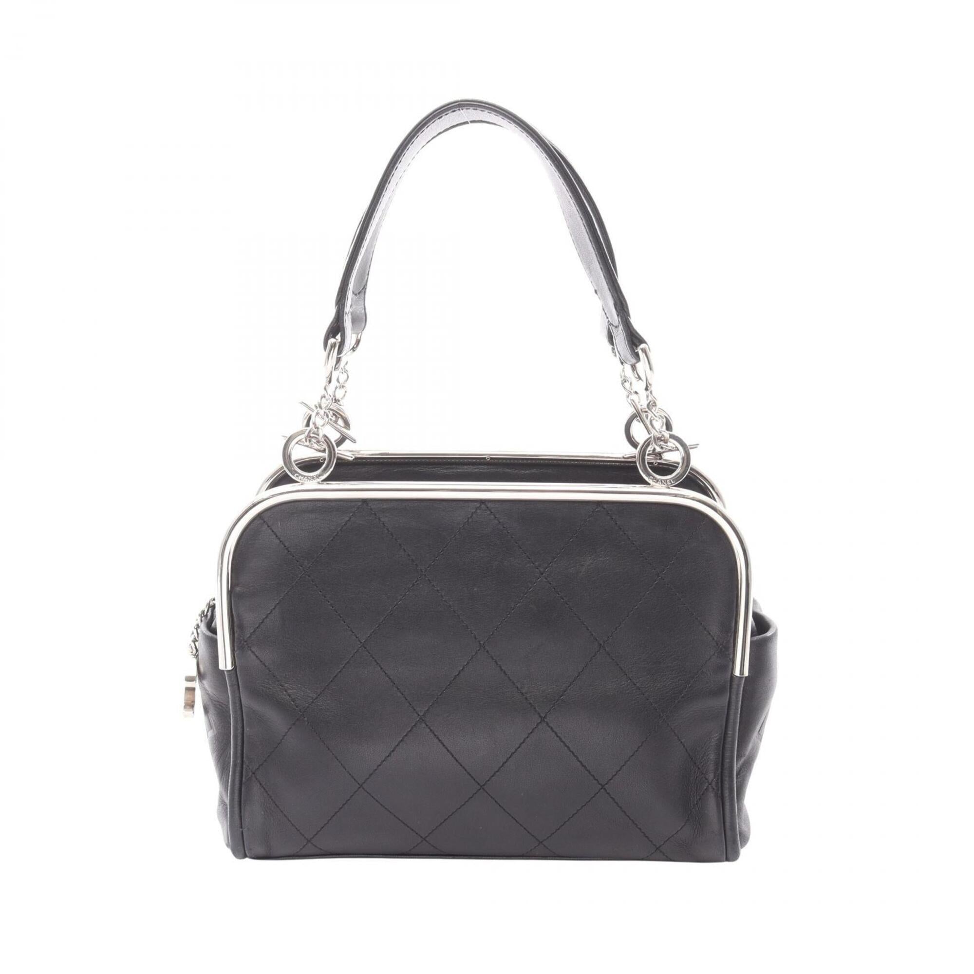 Chanel Black Leather Handbag