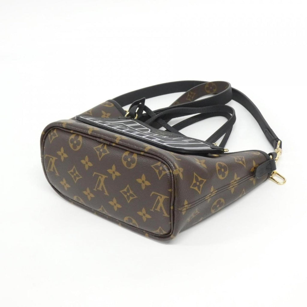 Louis Vuitton Brown Coated Canvas Leather Handbag