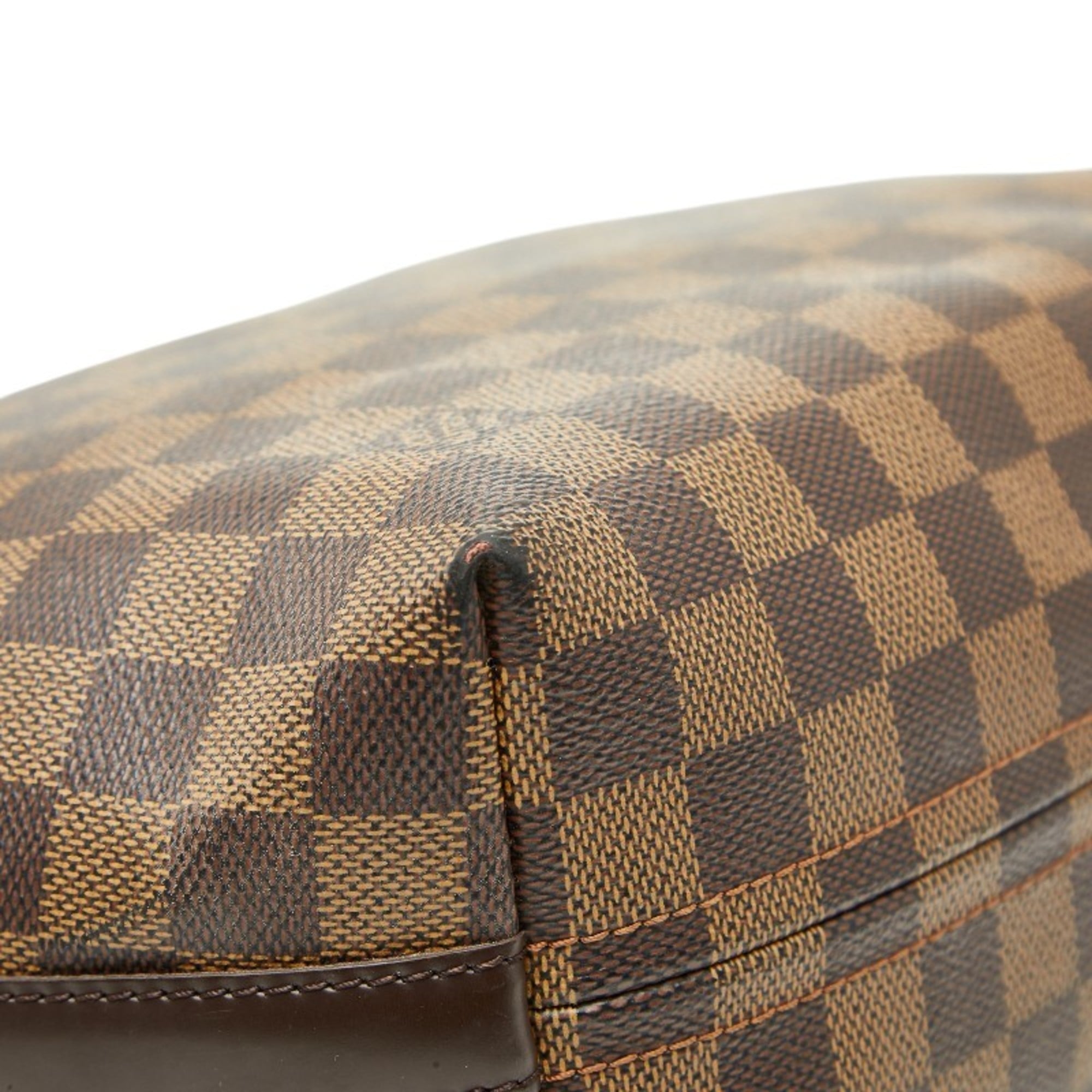 Louis Vuitton Brown Pvc Leather Shoulder Bag