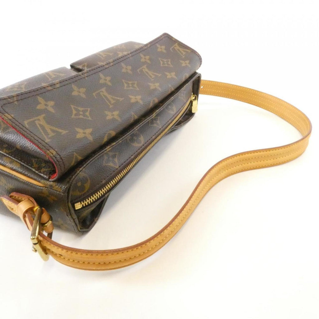 Louis Vuitton Brown Coated Canvas Shoulder Bag