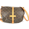 Louis Vuitton Blue Brown Monogram Monogram Perforated Shoulder Bag