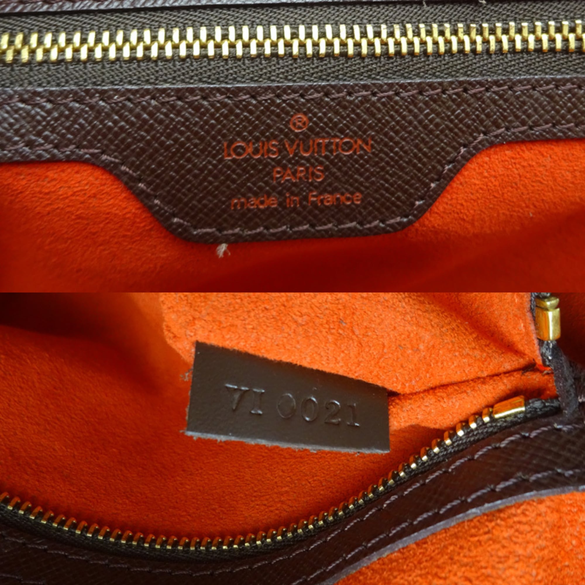 Louis Vuitton Brown Ebene Damier Canvas Handbag