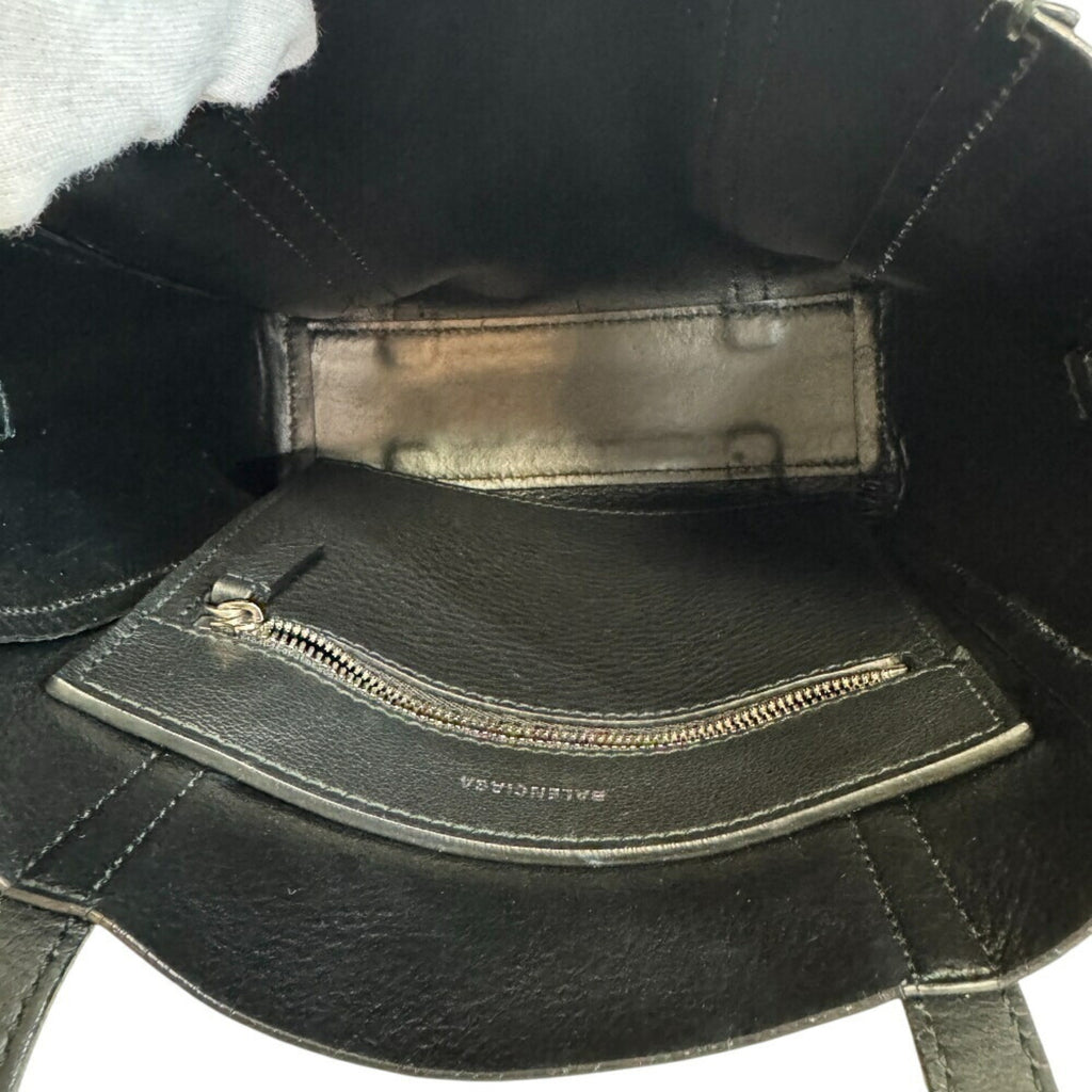 Balenciaga Black Leather Hand