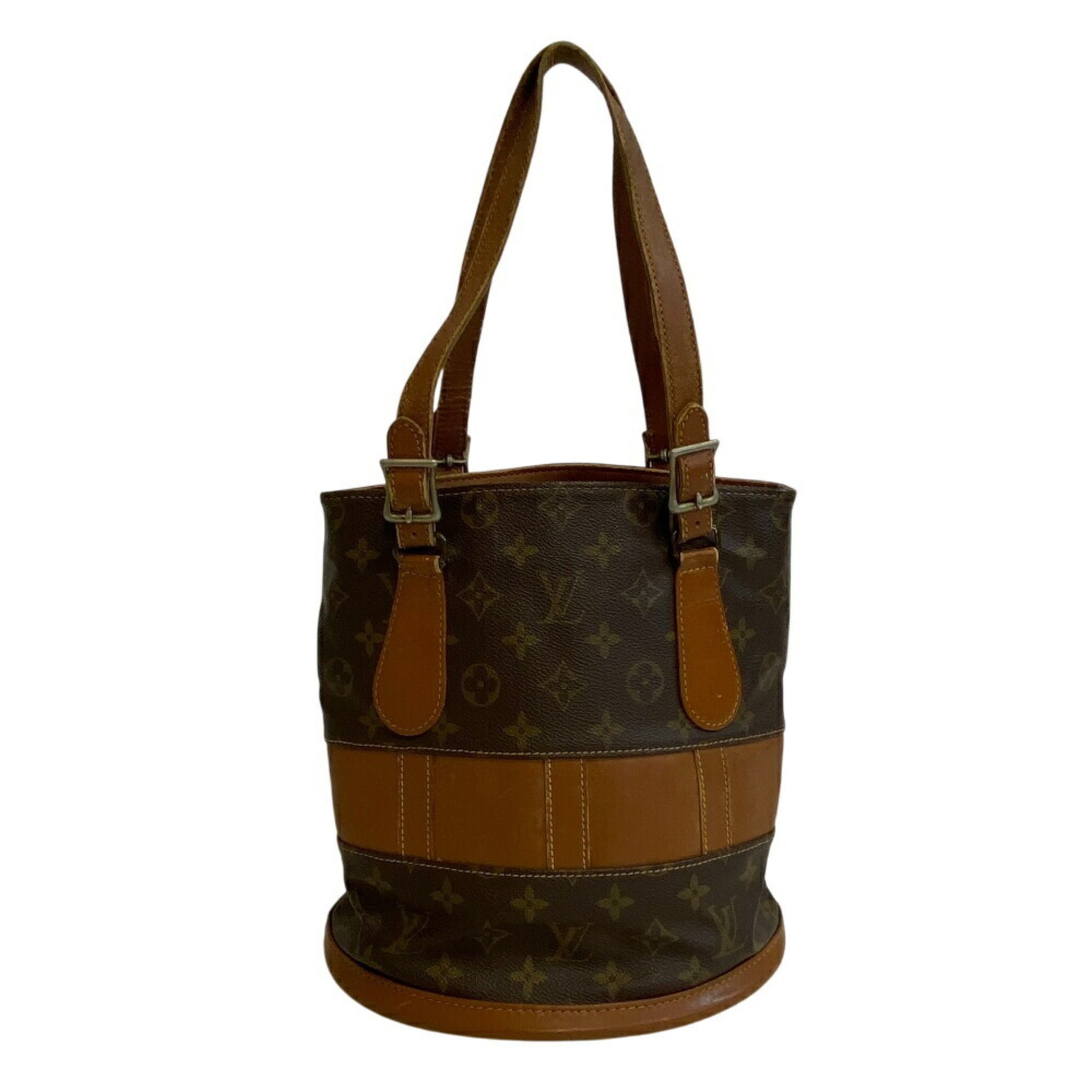Louis Vuitton Brown Monogram Handbag Shoulder Bag Tote Bag