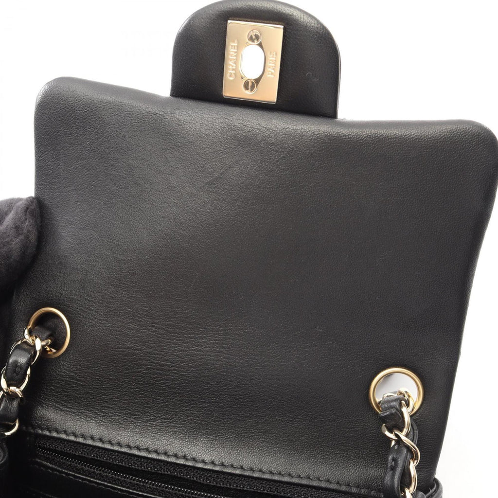 Chanel Black Leather Handbag Shoulder Bag