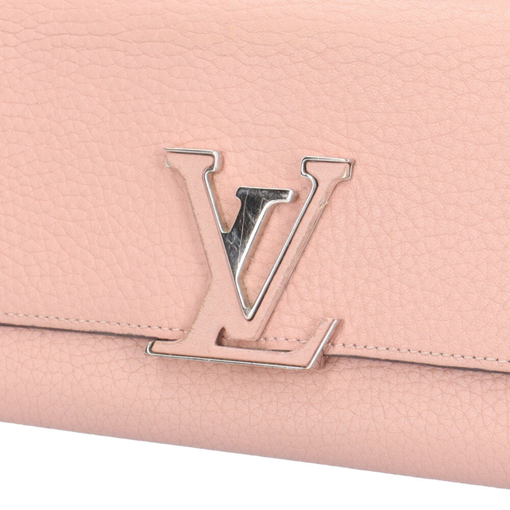 Louis Vuitton Galle Magnolia Or Pink Leather Coin Purse/Coin Case