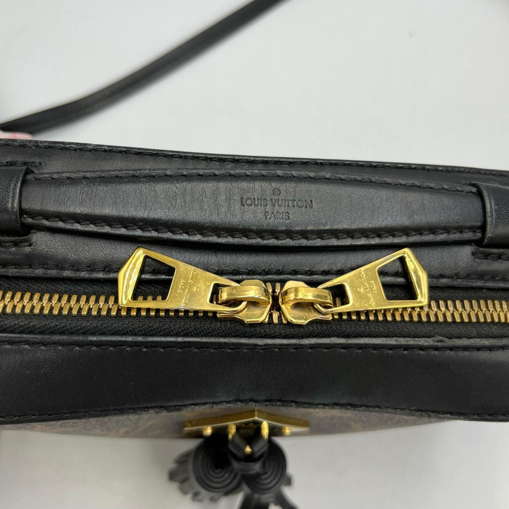 Louis Vuitton Black Brown Monogram Monogram Shoulder Bag