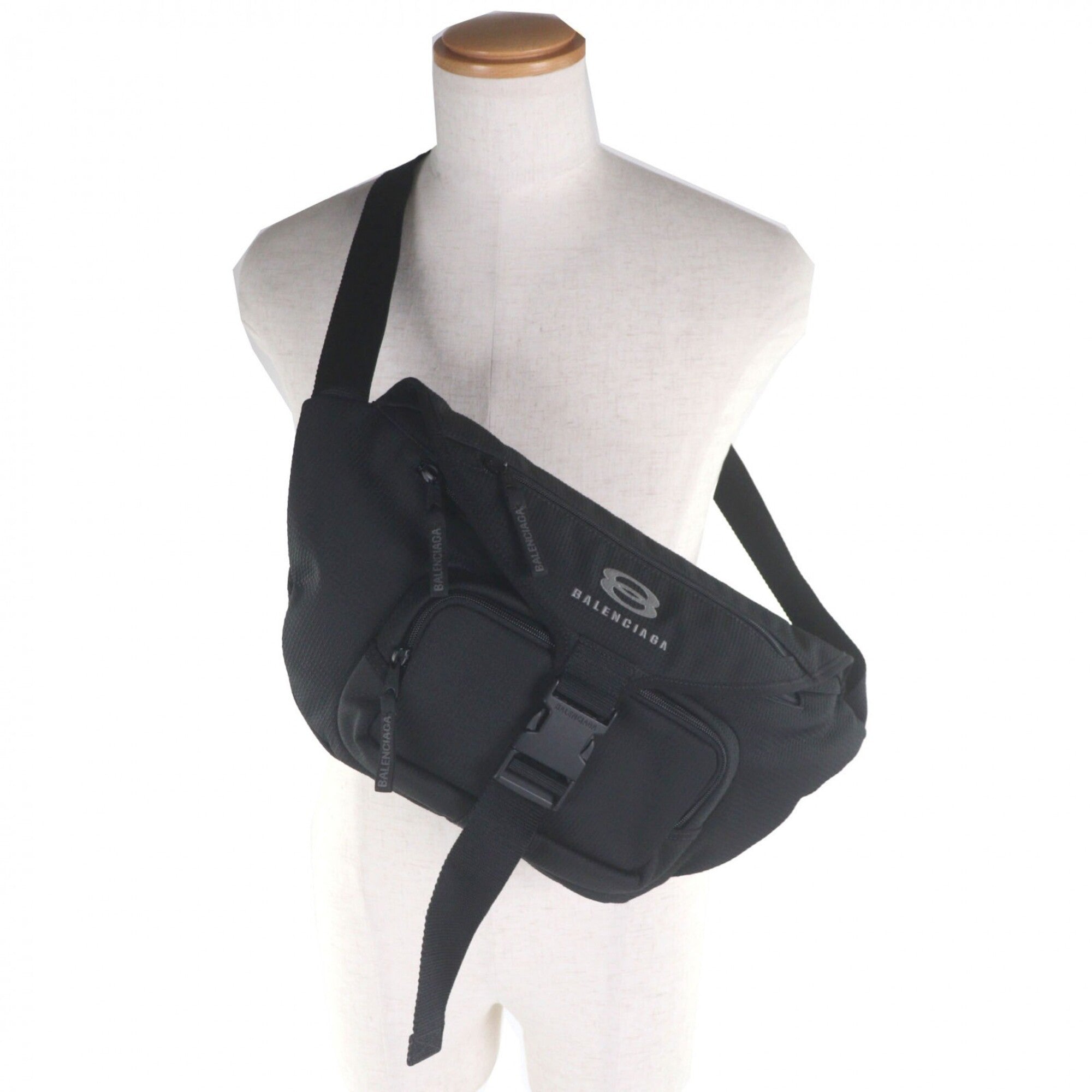 Balenciaga Black Nylon Sling