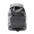 Louis Vuitton Black Coated Canvas Leather Backpack