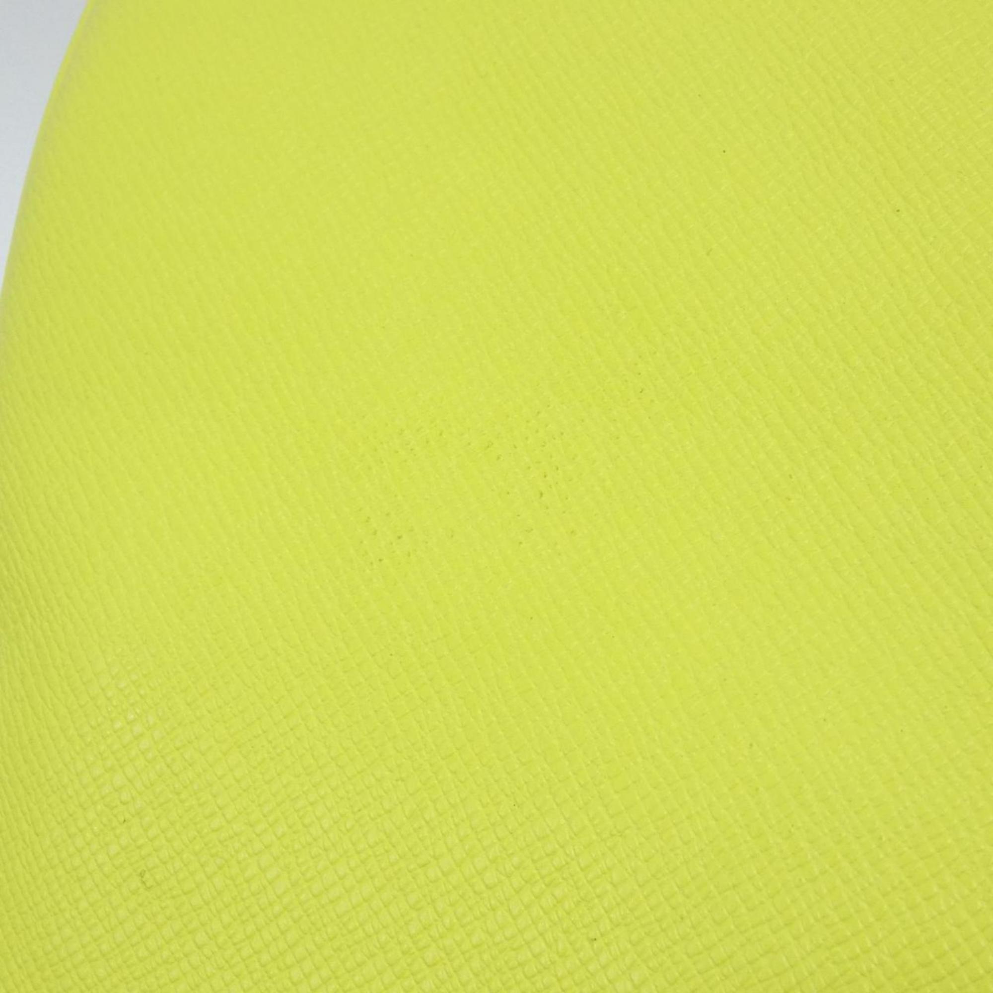 Louis Vuitton Yellow Coated Canvas Leather Handbag