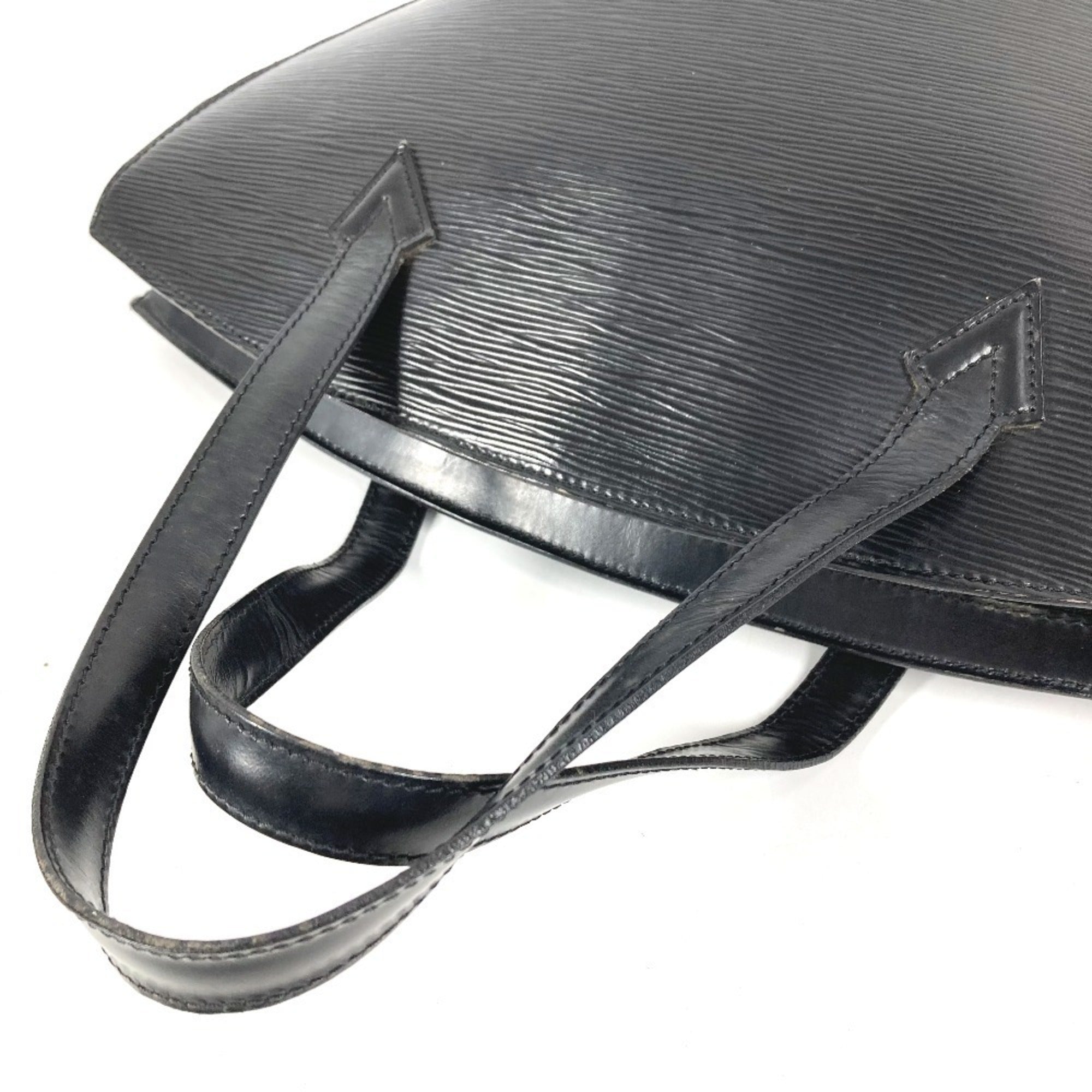 Louis Vuitton Black Noir Epi Leather Handbag Tote Bag