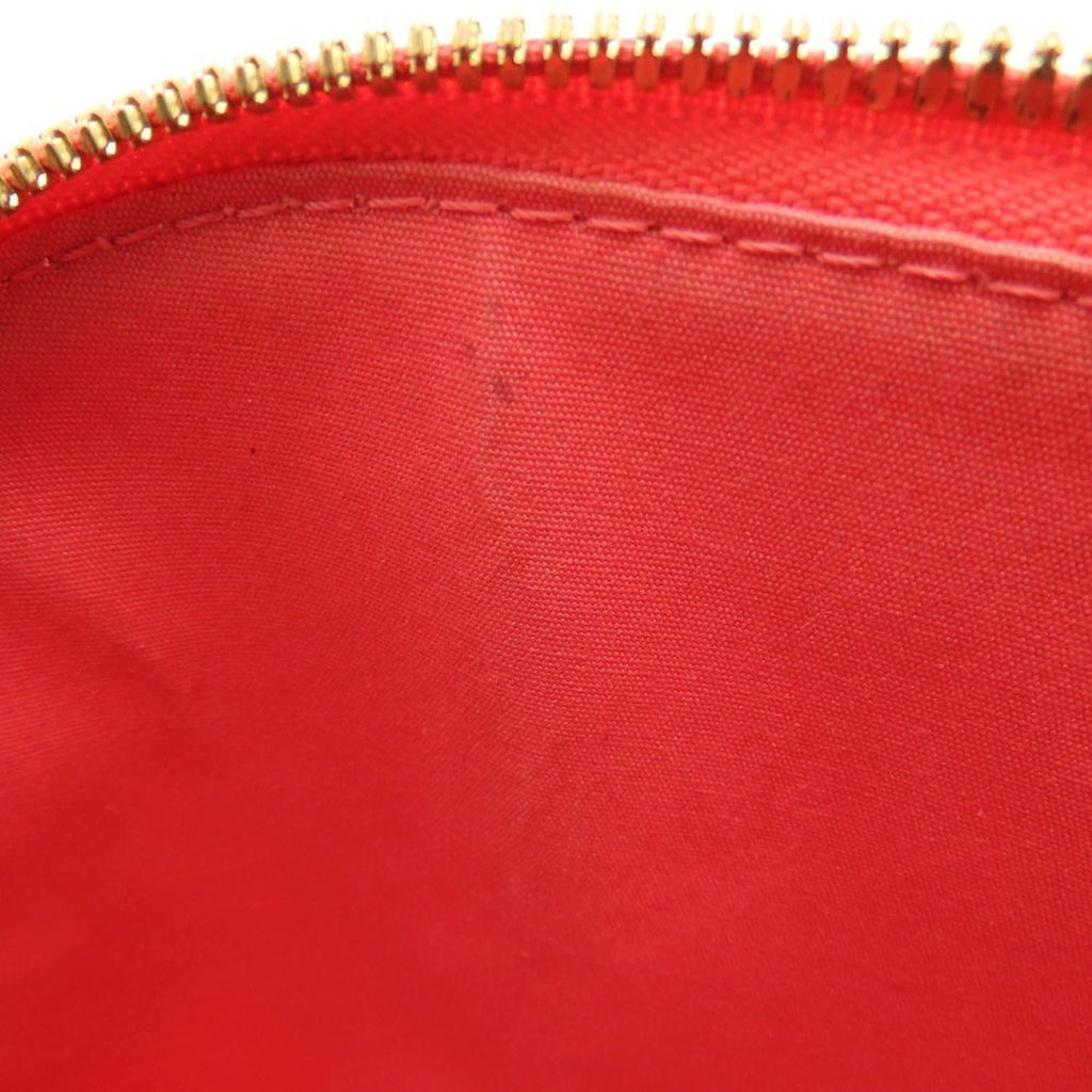 Louis Vuitton Rose Litchi Patent Leather Handbag