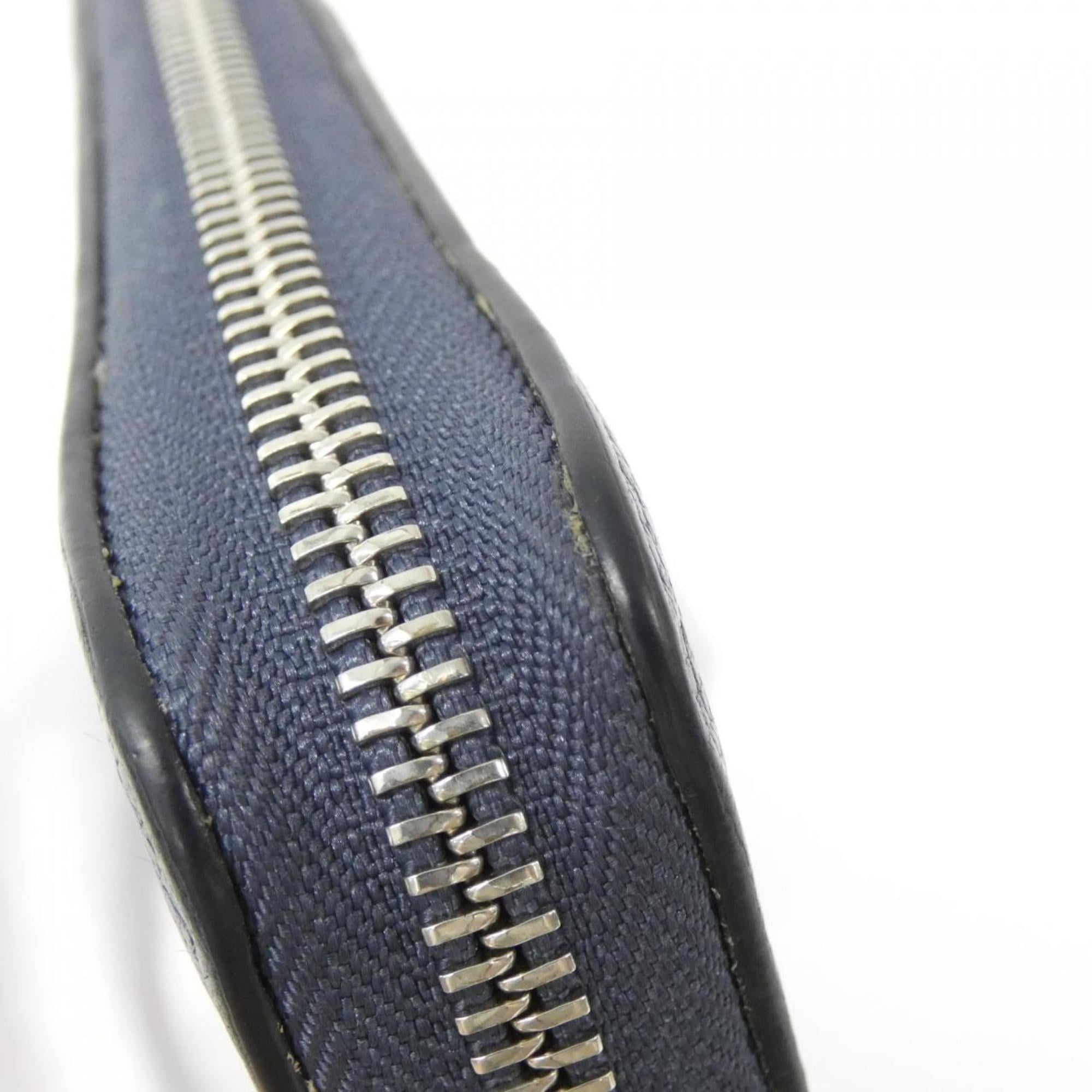 Louis Vuitton Navy Leather Long Wallet