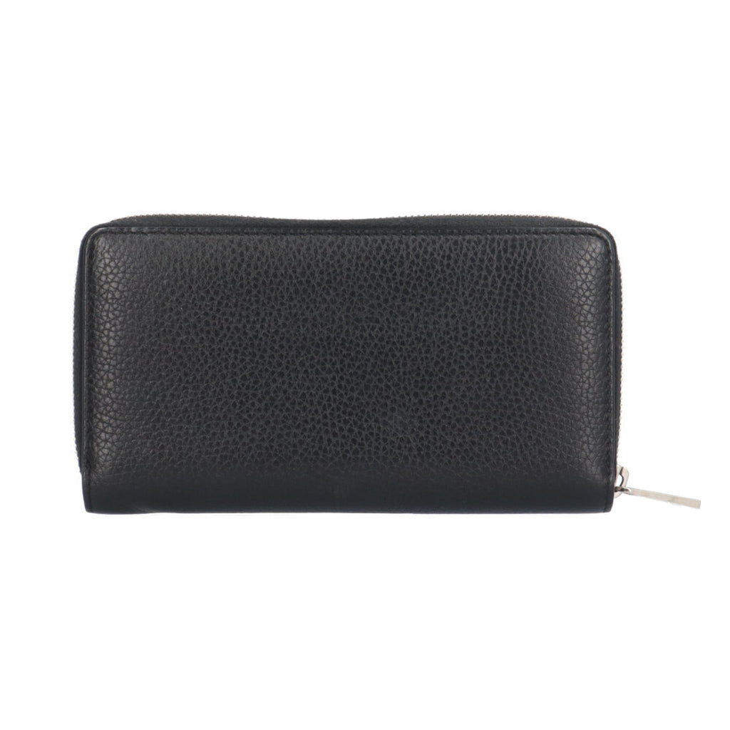 Gucci Black Leather Coin Purse/Coin Case (Pre-Owned)