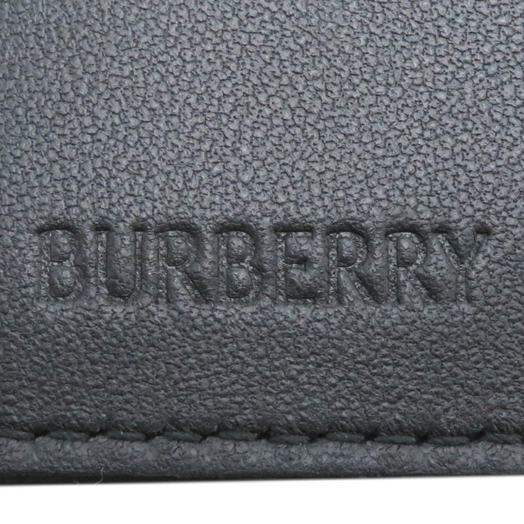 Burberry Black Leather Long Wallet (Bi-Fold)
