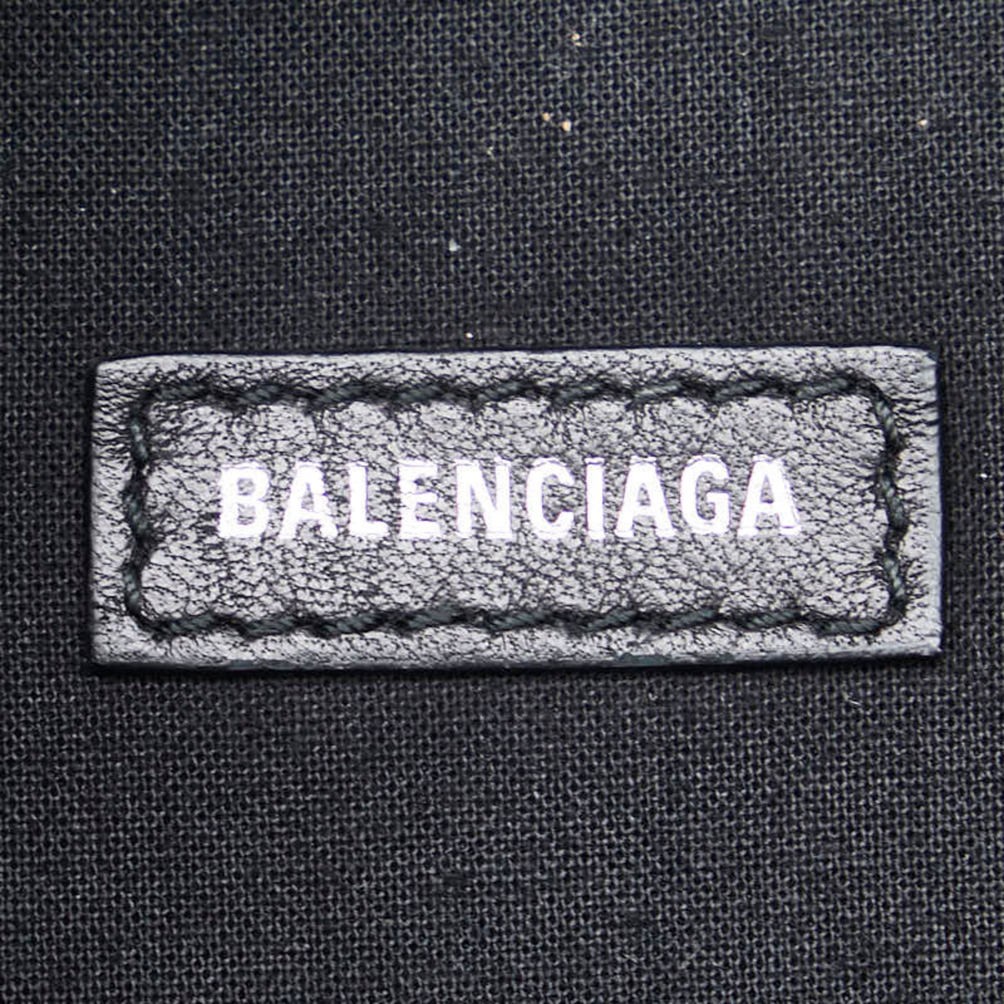Balenciaga Black Leather Backpack