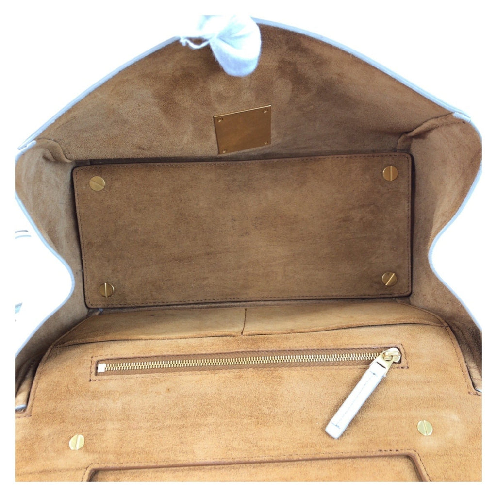 Bottega Veneta Ivory Leather Shoulder Bag