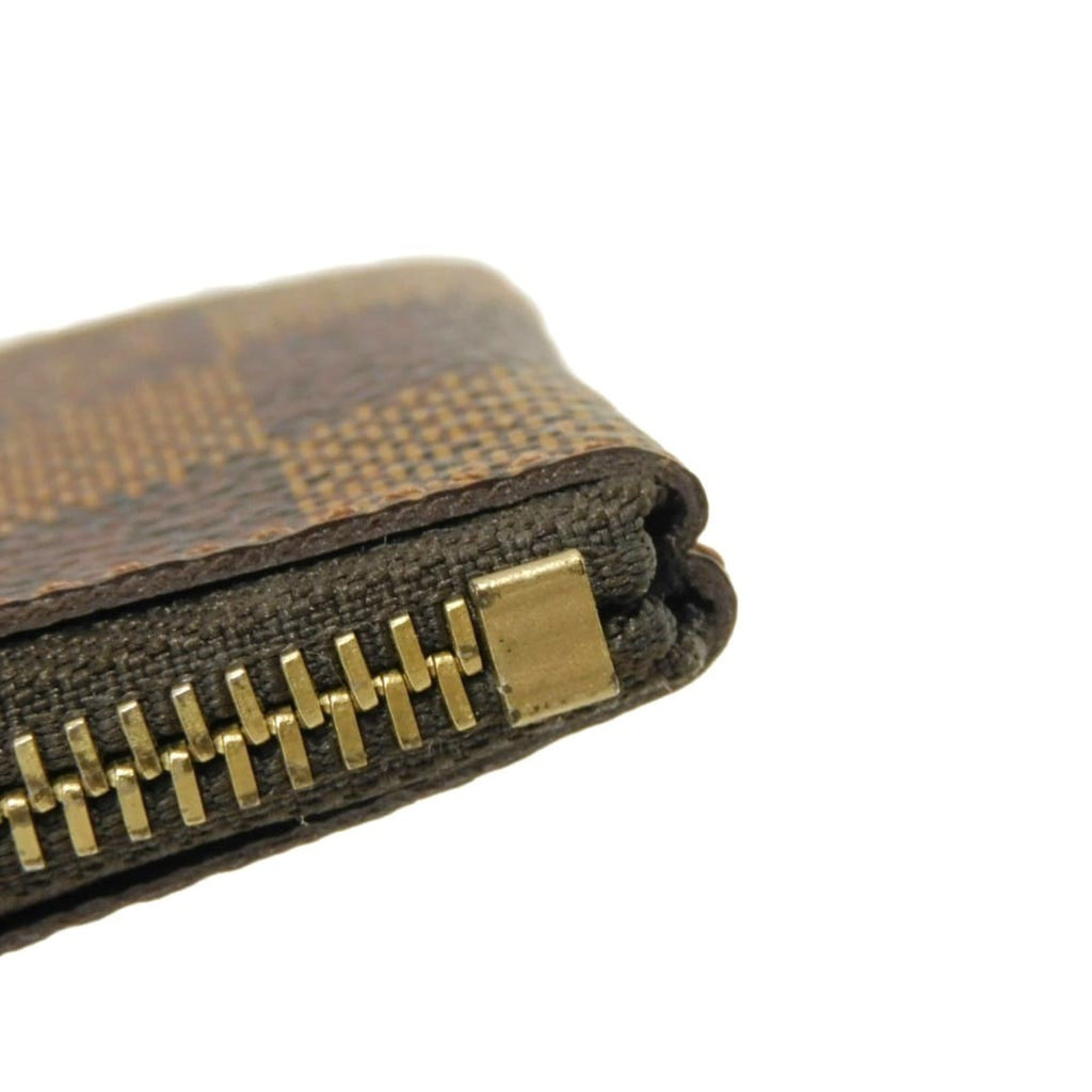 Louis Vuitton Brown Damier Canvas Ebene Damier Canvas Leather Coin Purse/Coin Case