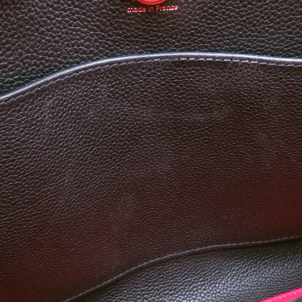 Louis Vuitton Noir Rouge Leather Handbag Shoulder Bag