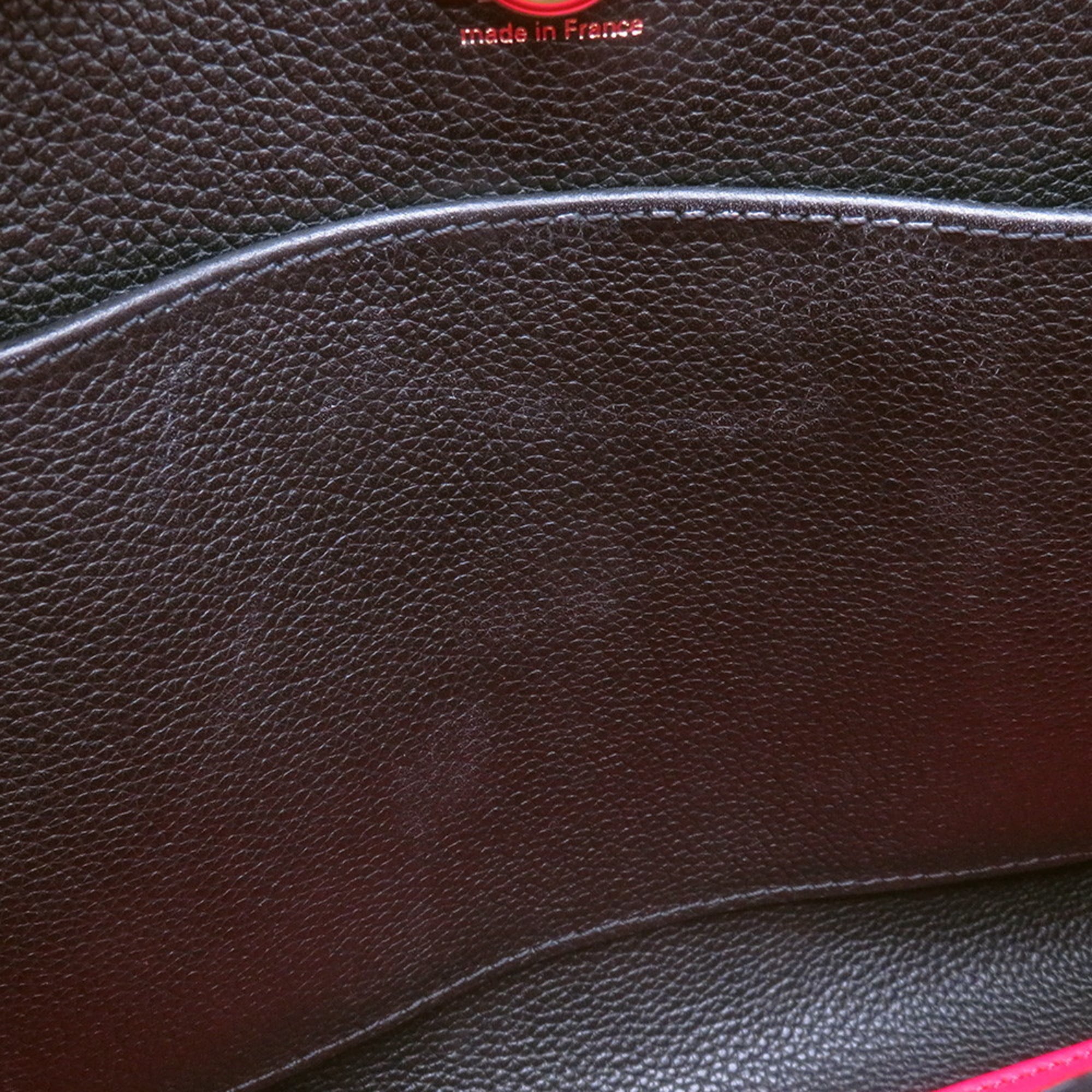 Louis Vuitton Noir Rouge Leather Handbag Shoulder Bag