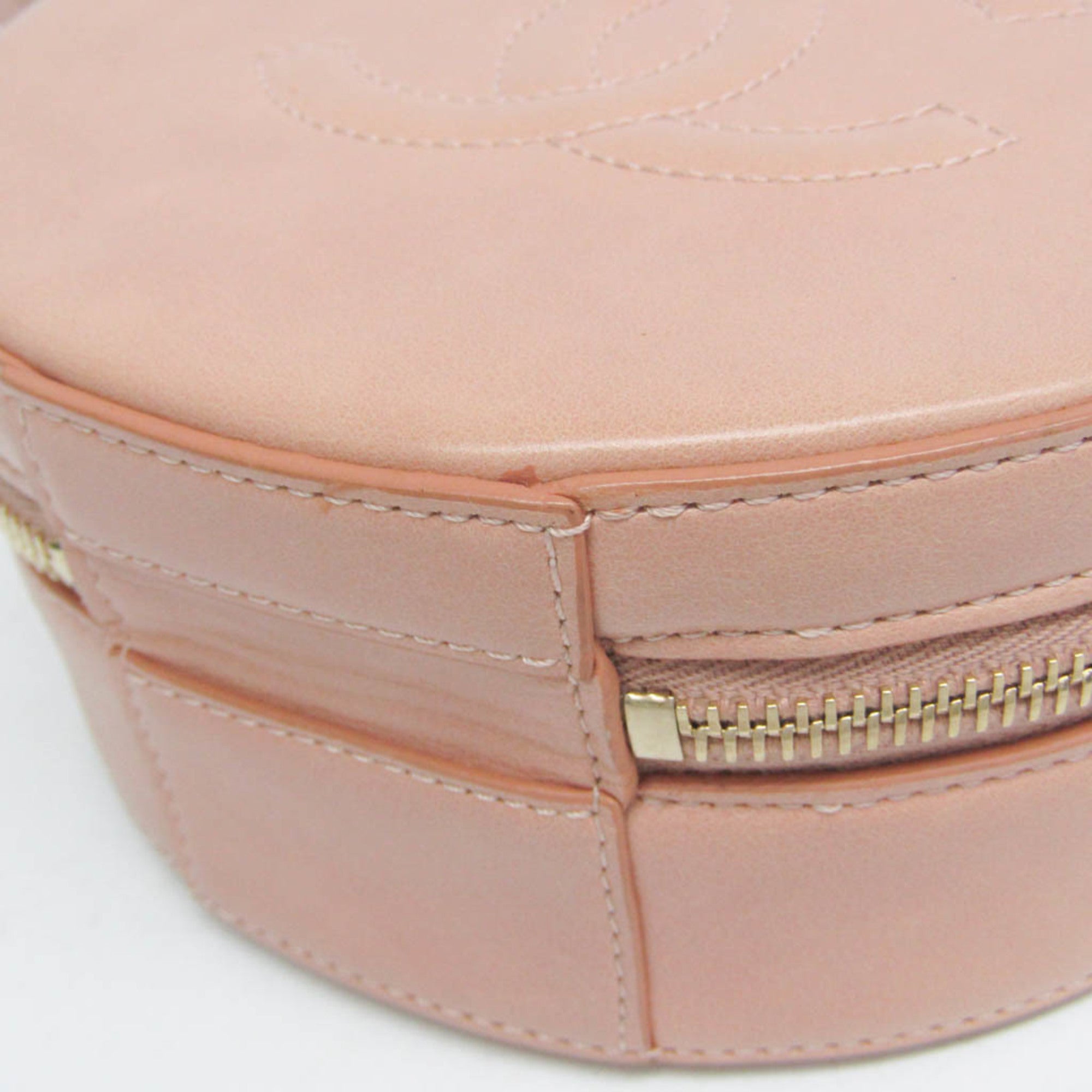Chanel Round As Earth Crossbody Bag Glazed Calfskin Pink Leather Shoulder Bag Bag