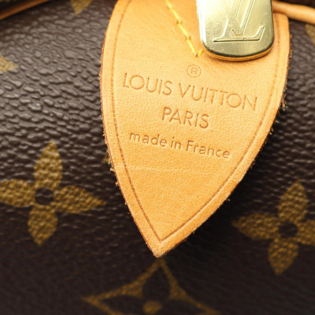 Louis Vuitton Brown Monogram Coated Canvas Leather Boston Bag