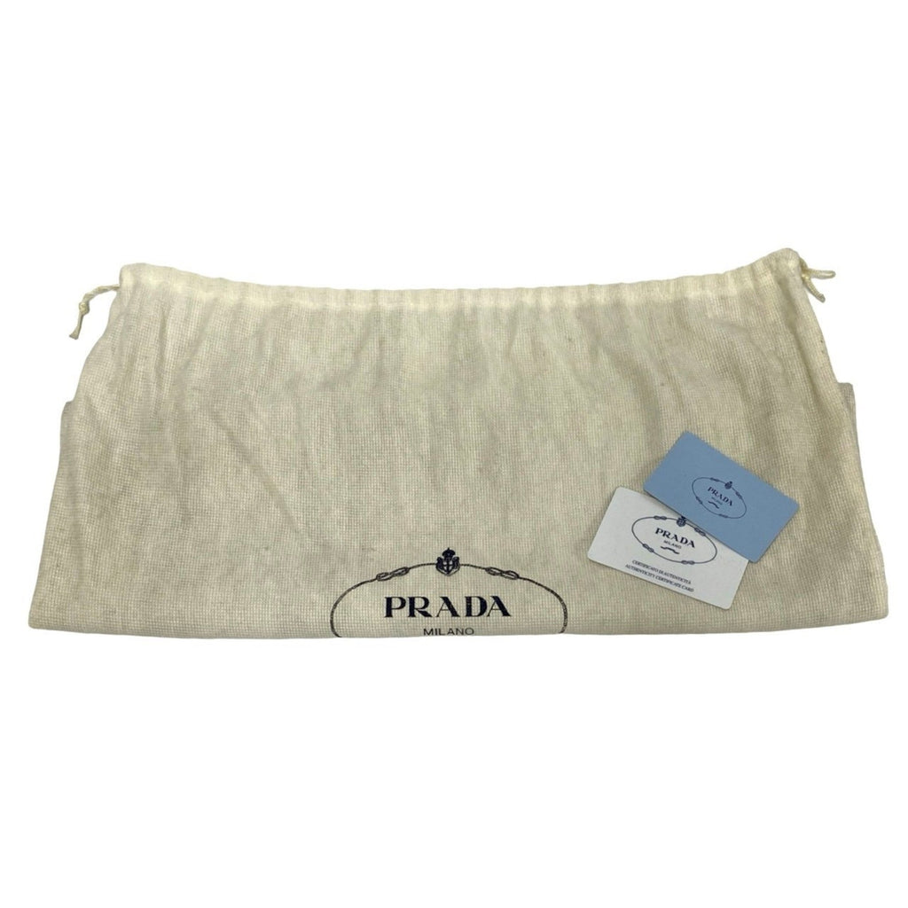 Prada Black Canvas Plastic Shoulder Bag