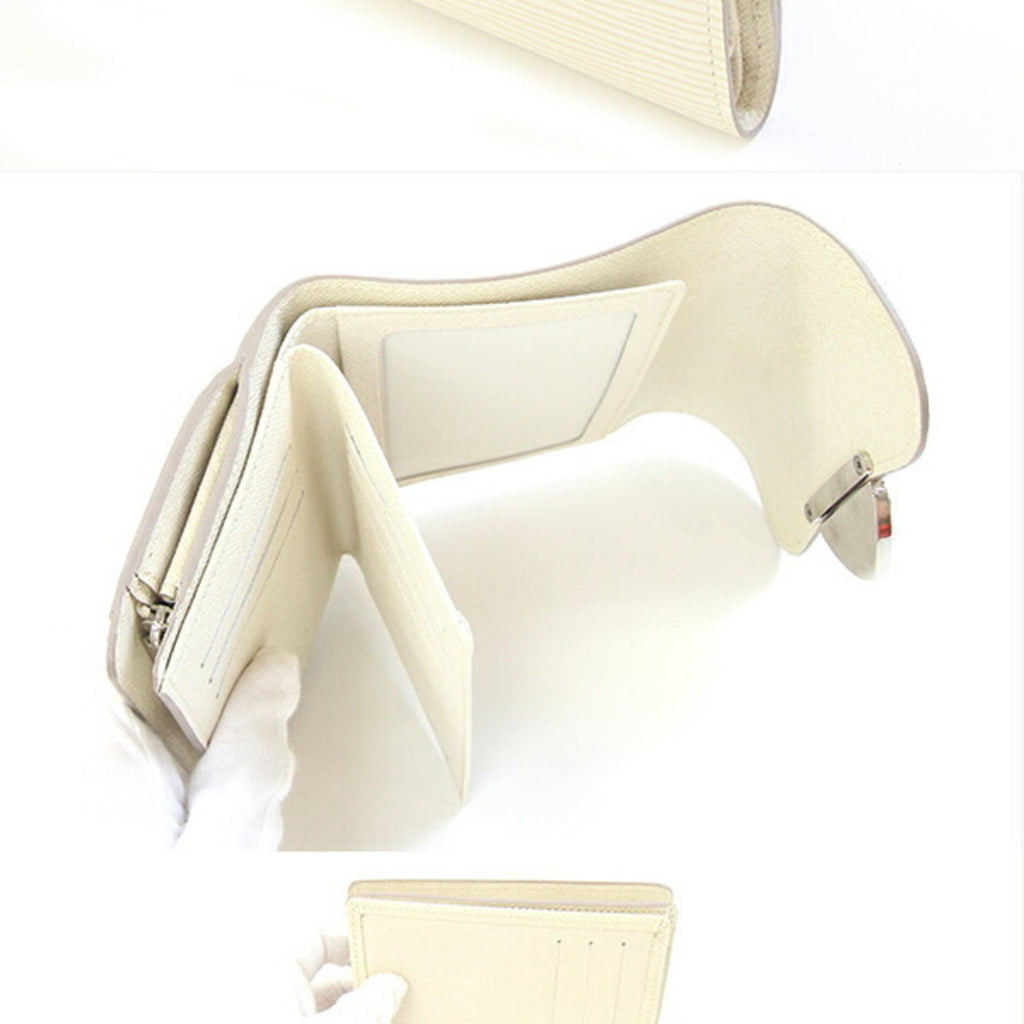 Louis Vuitton Ivory Lv Off White Wallet (Tri-Fold)