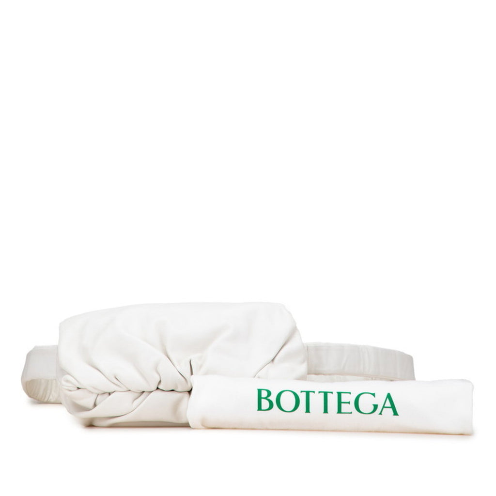 Bottega Veneta White Leather Pouch Sling Bag