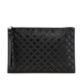 Bottega Veneta Black Leather Clutch Bag