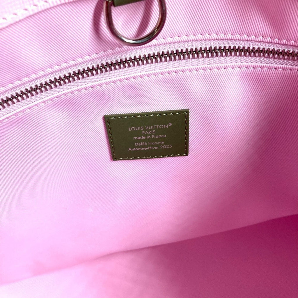 Louis Vuitton Pink Leather Shopping Bag Shoulder Bag Tote Bag