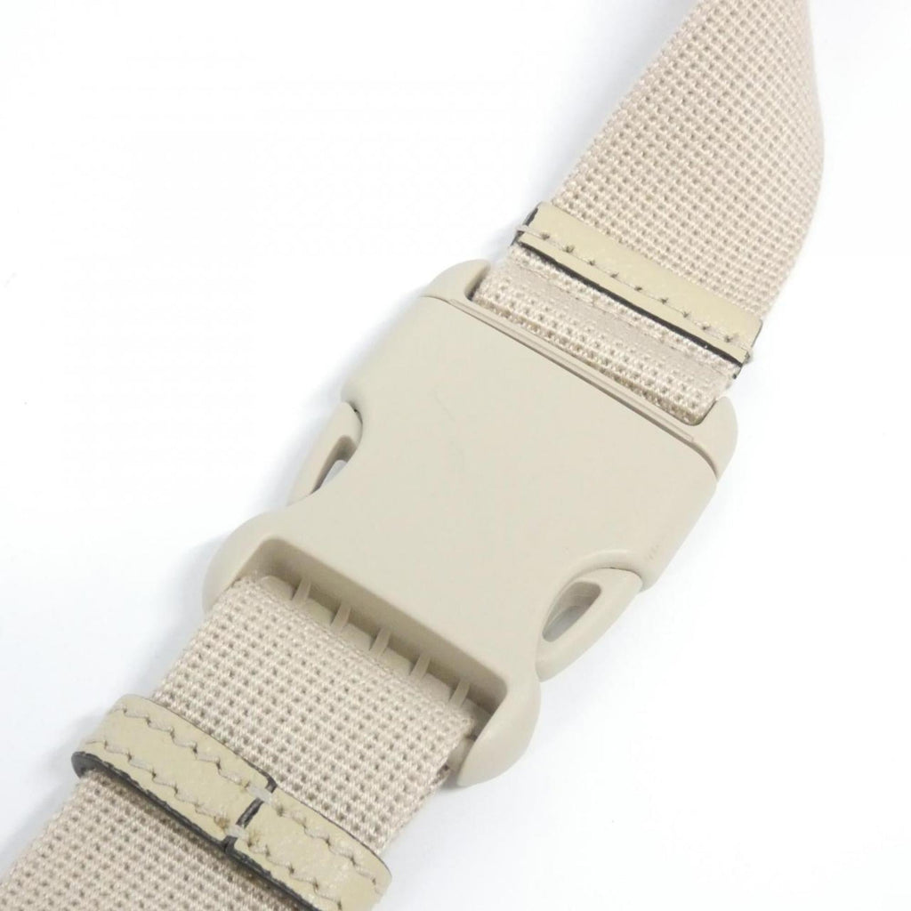 Gucci Dark Gray Off-White Nylon Leather Fanny Pack (Pre-Owned)