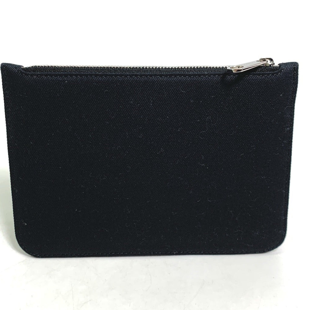 Burberry Black White Canvas Coin Purse/Coin Case