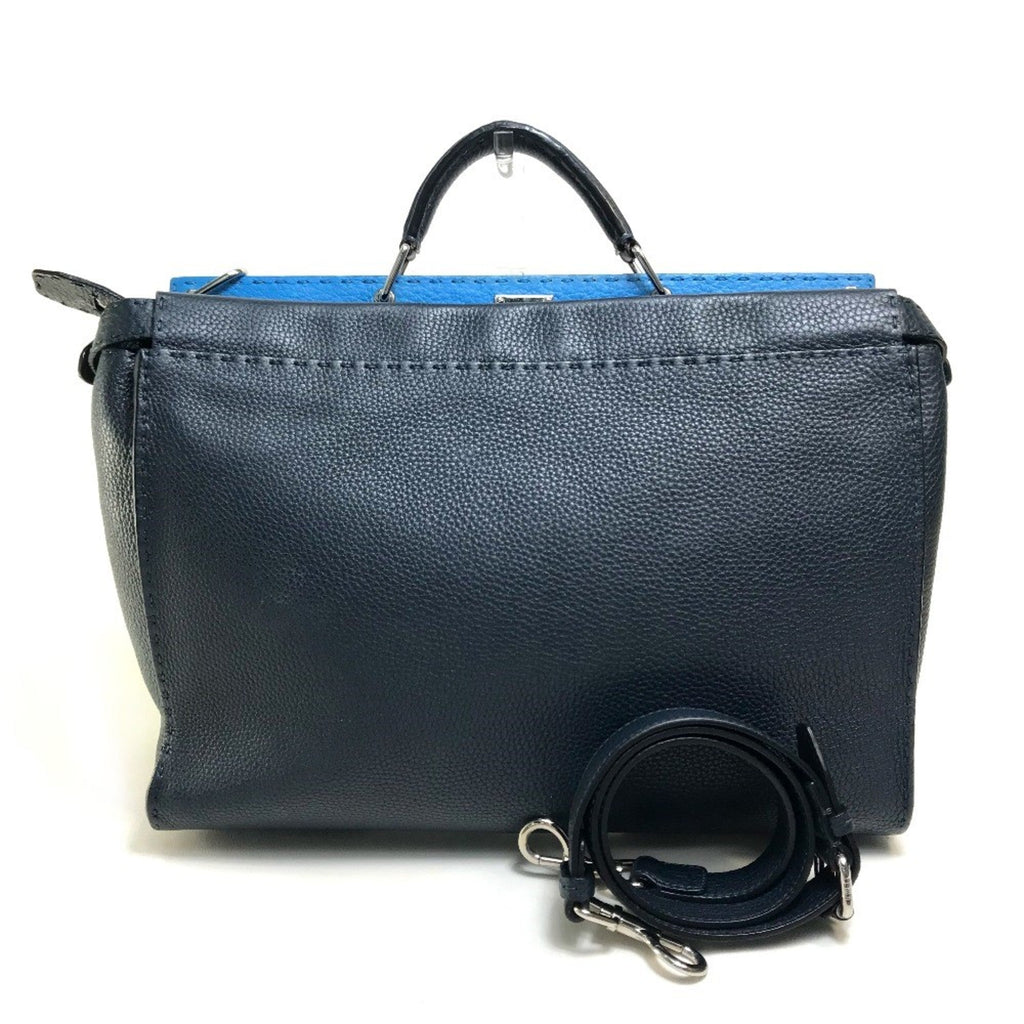 Fendi Navy Leather Briefcase