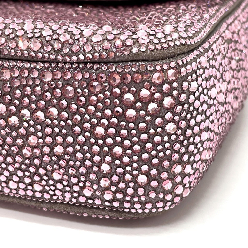 Chanel Pink Suede Shoulder Bag