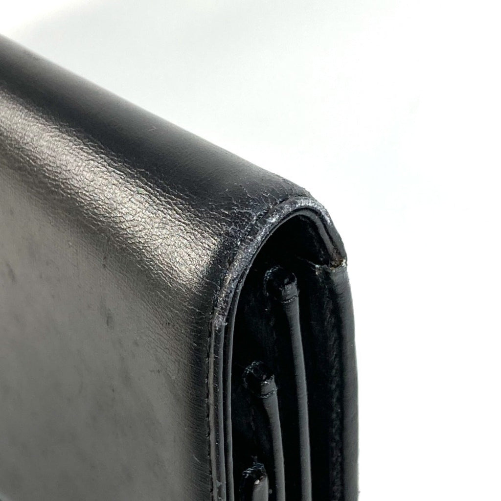 Louis Vuitton Black Leather Clutch Bag