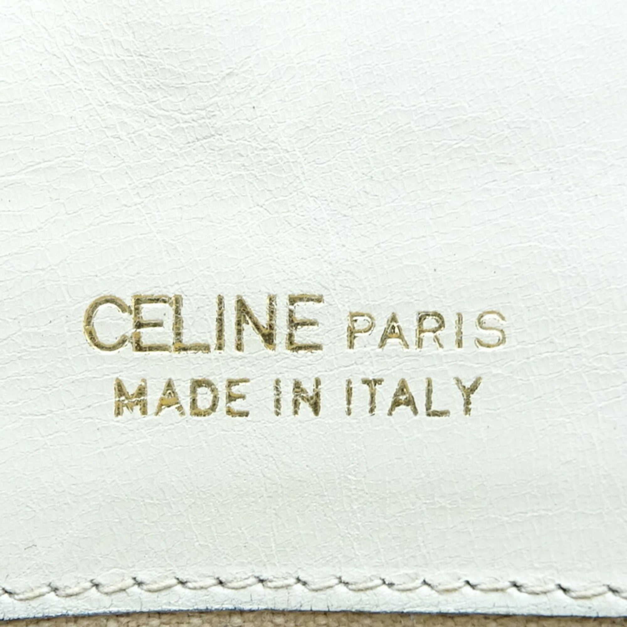 Celine Ivory Leather Shoulder Bag