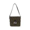 Fendi Baguette Brown Canvas Shoulder Bag