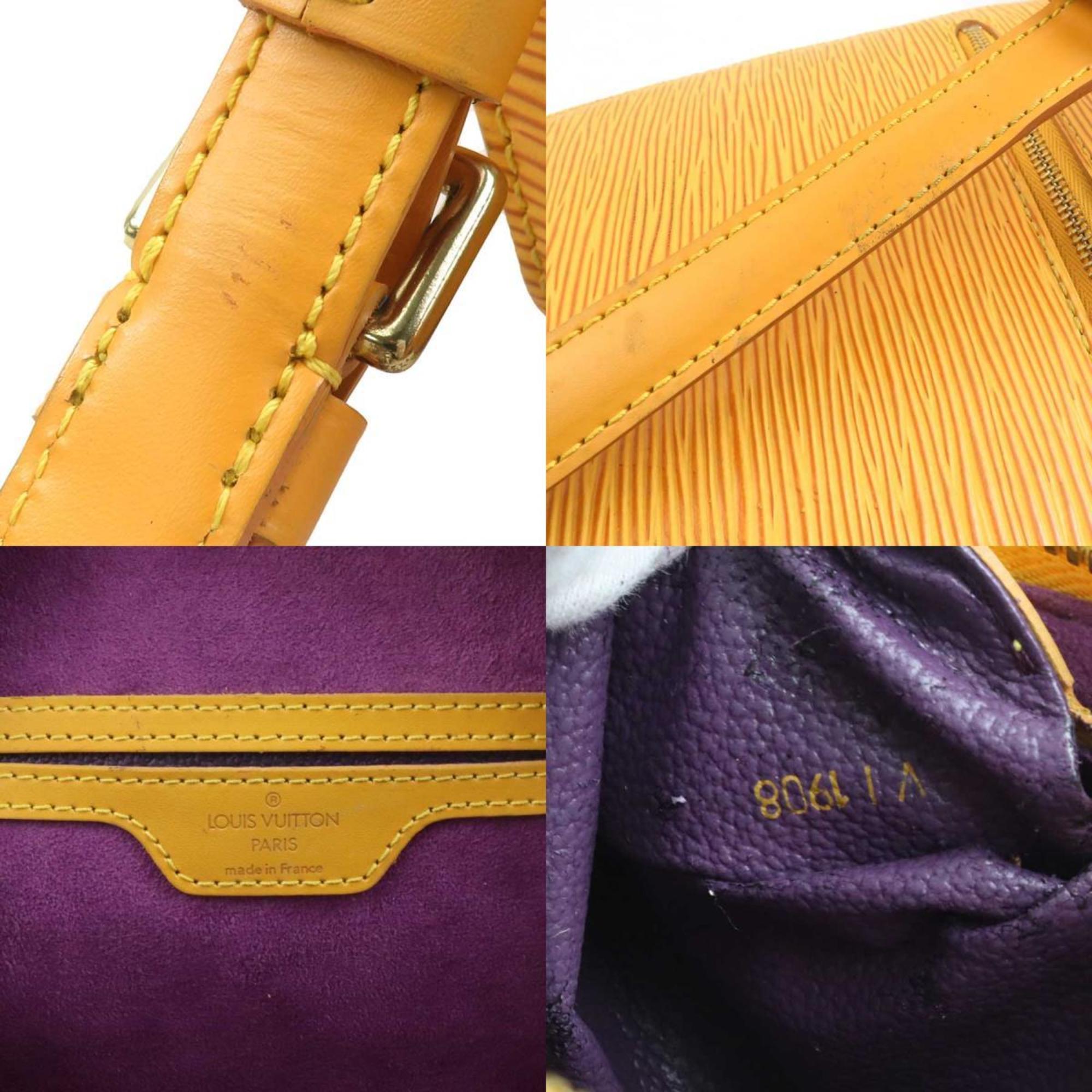 Louis Vuitton Yellow Epi Leather Backpack