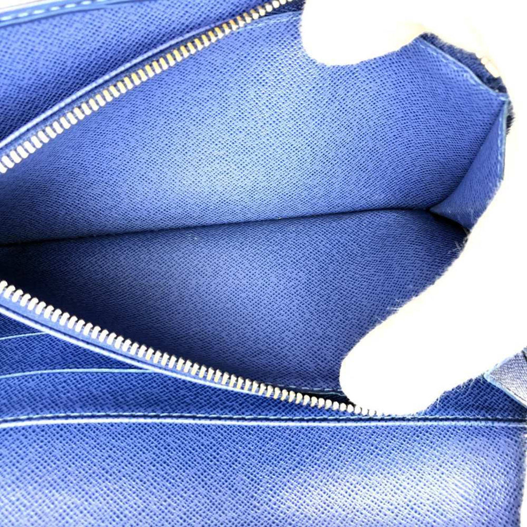 Louis Vuitton Navy Epi Leather Long Wallet (Tri-Fold)