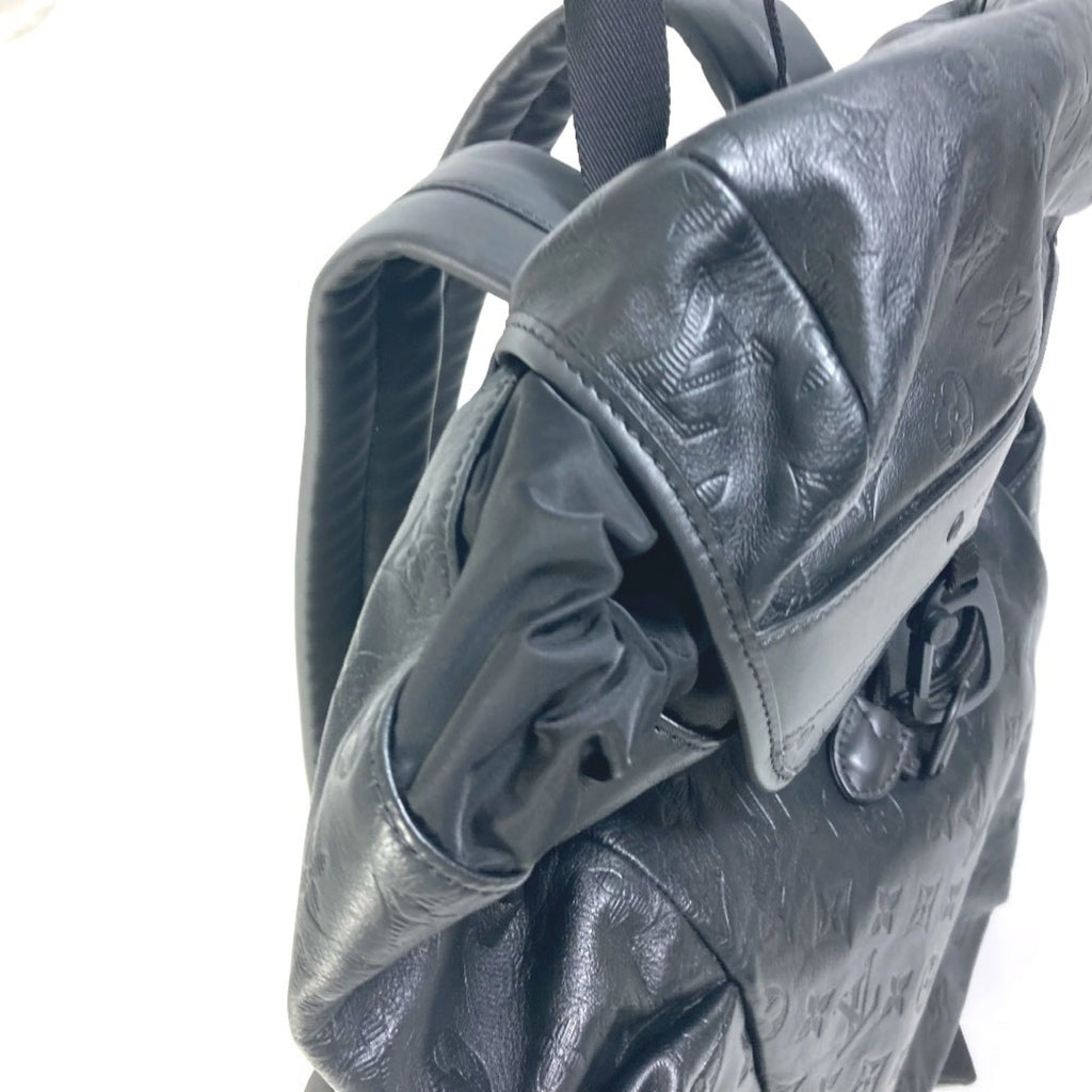 Louis Vuitton Black Leather Backpack