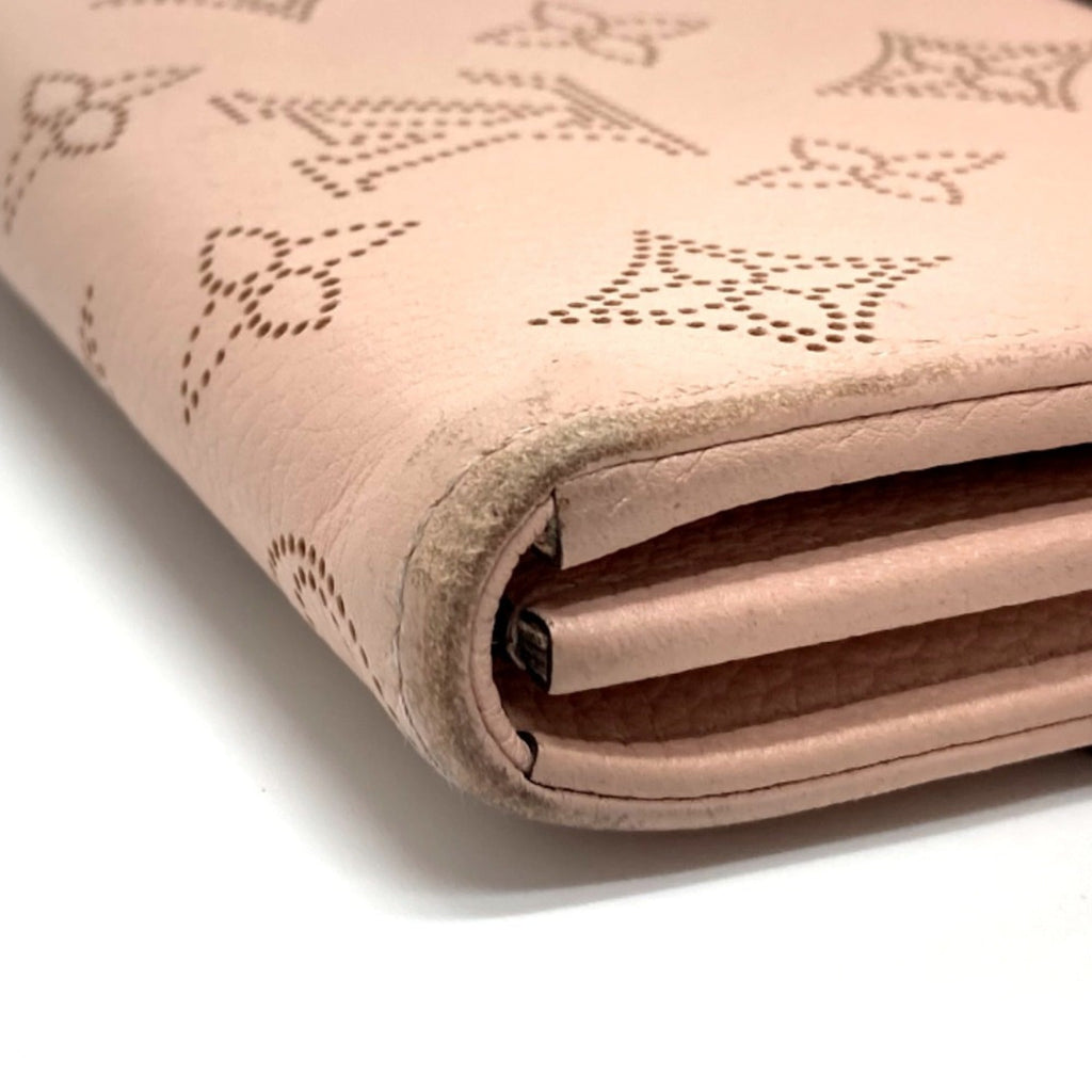 Louis Vuitton Magnolia Pink Mahina Leather Long Wallet