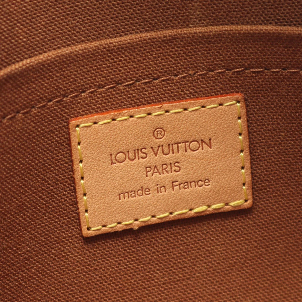 Louis Vuitton Brown Coated Canvas Leather Fanny Pack Handbag Pochette